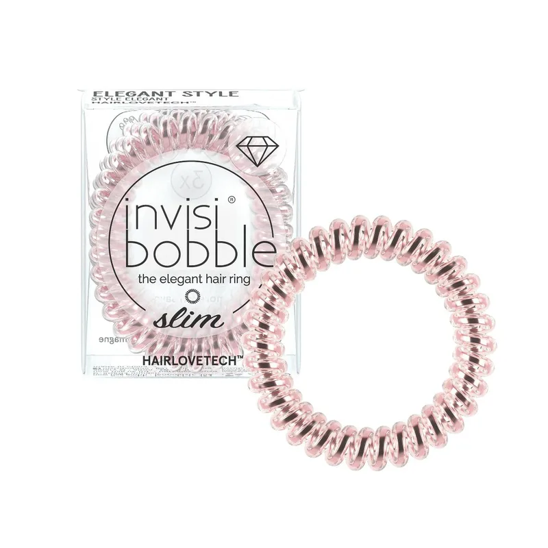 Invisibobble Slim Elegant Style Hair Ring - Bella Ροζ Galaxy (3pcs)