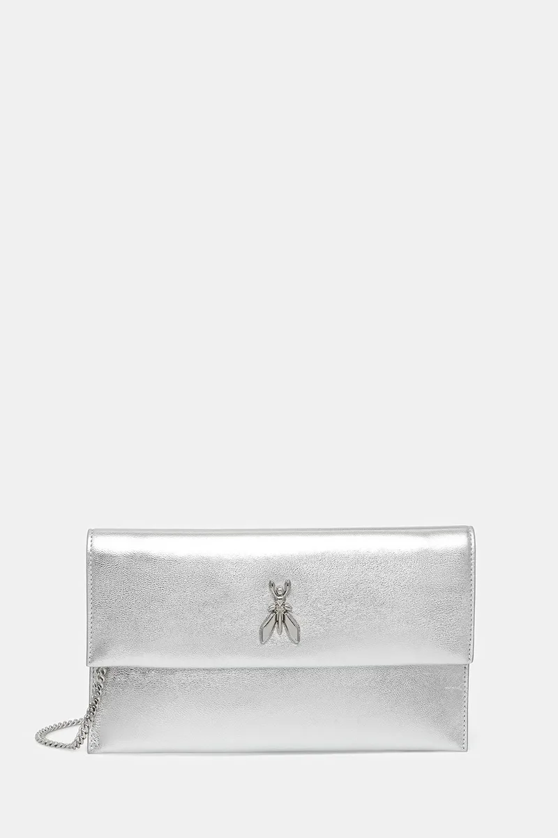 Patrizia Pepe clutch γυναικεία δερμάτινη