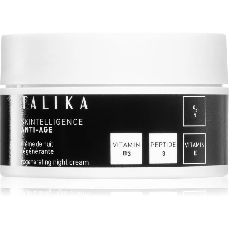 Talika Skintelligence Anti-Age Regenerating Night Cream αναγεννητική κρέμα νύχτας ενάντια στη γήρανση και σύσφιξη της επιδερμίδας 50 ml