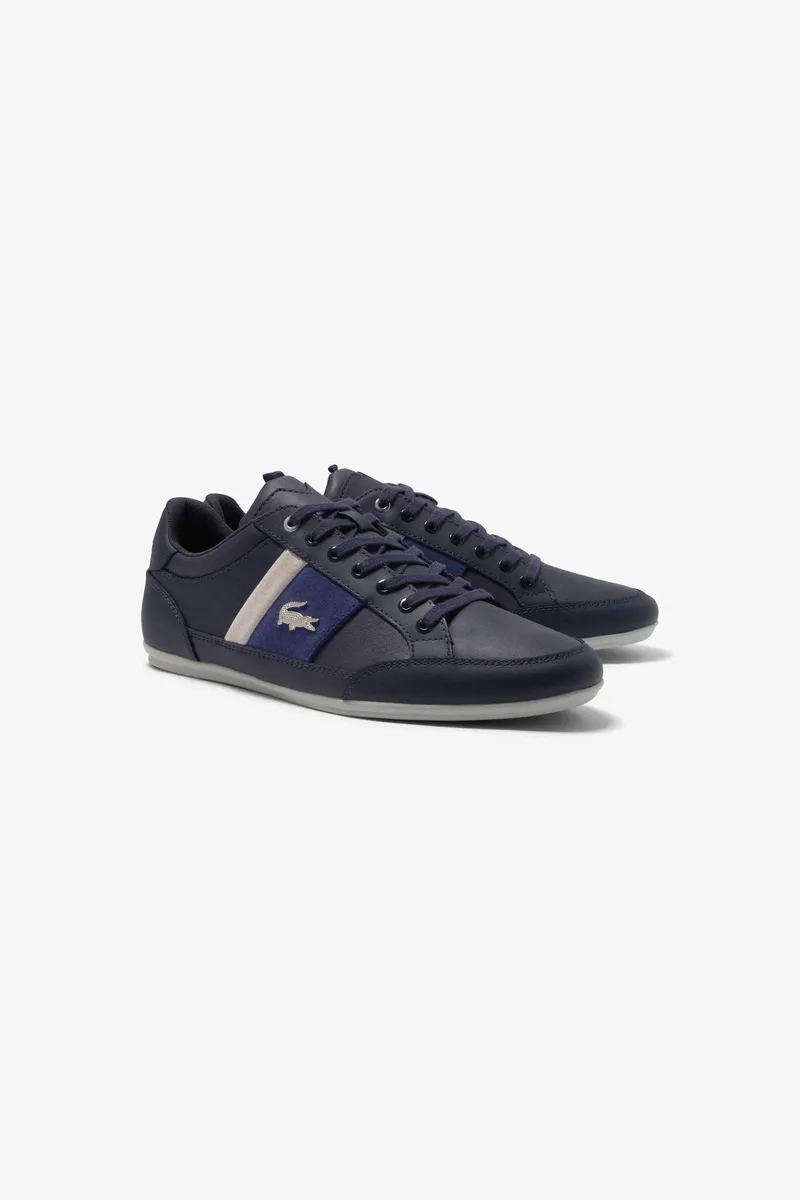 Lacoste ανδρικά δερμάτινα sneakers "Chaymon" - 46CMA0006092 Μπλε Σκούρο
