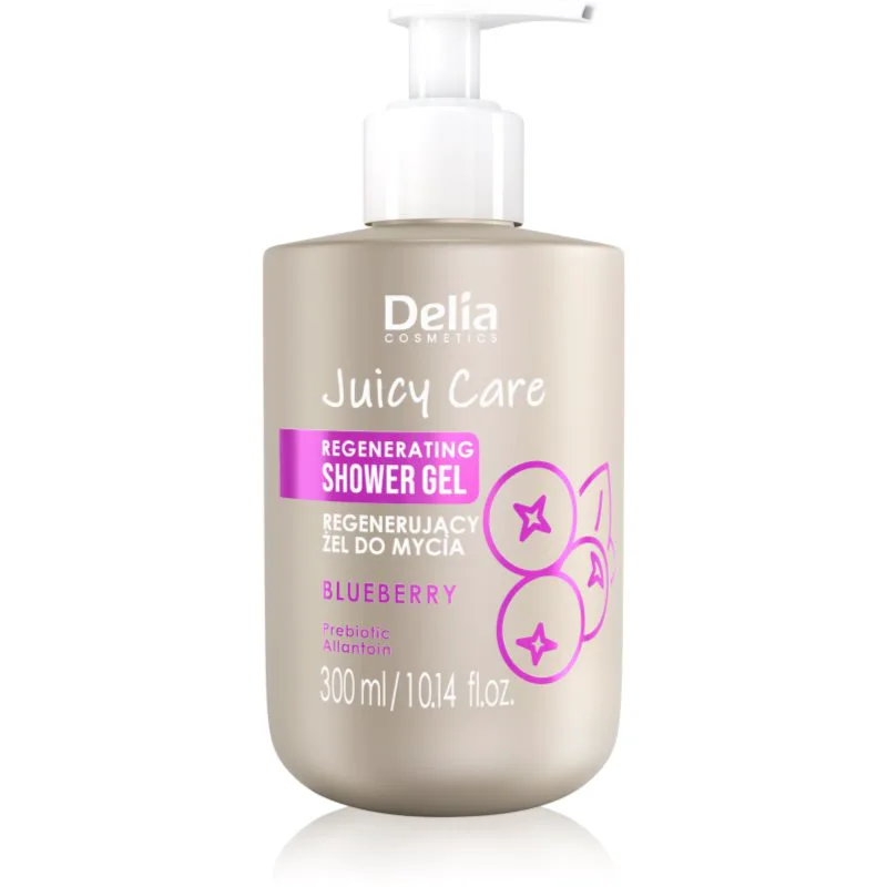 Delia Cosmetics Juicy Care Blueberry αναγεννητικό τζελ ντους 300 ml