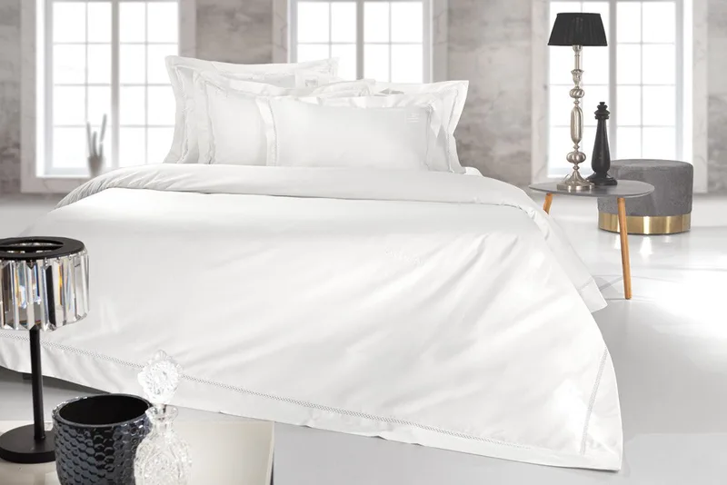 Σετ Παπλωματοθήκη King Size 3 Τεμαχίων Guy Laroche Blend White 260x260