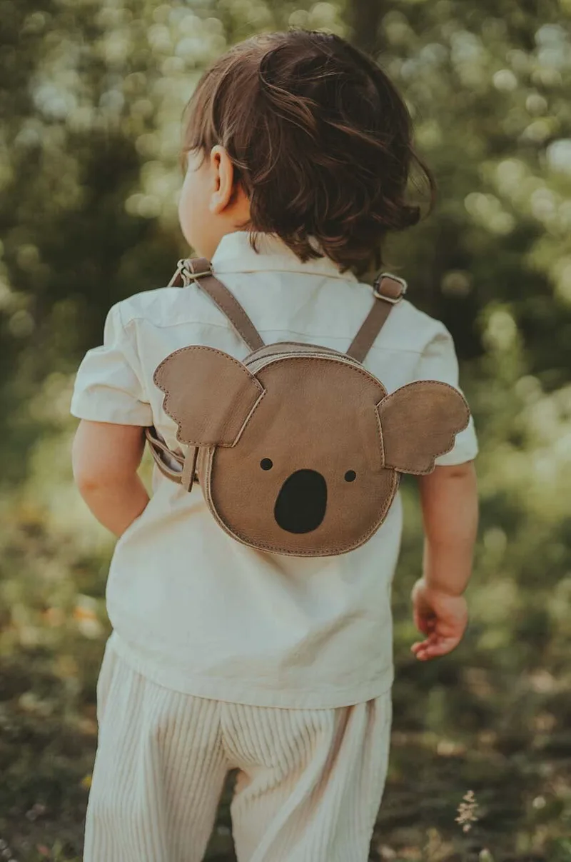 Παιδικό δερμάτινο σακίδιο Donsje Kapi Classic Backpack Koala