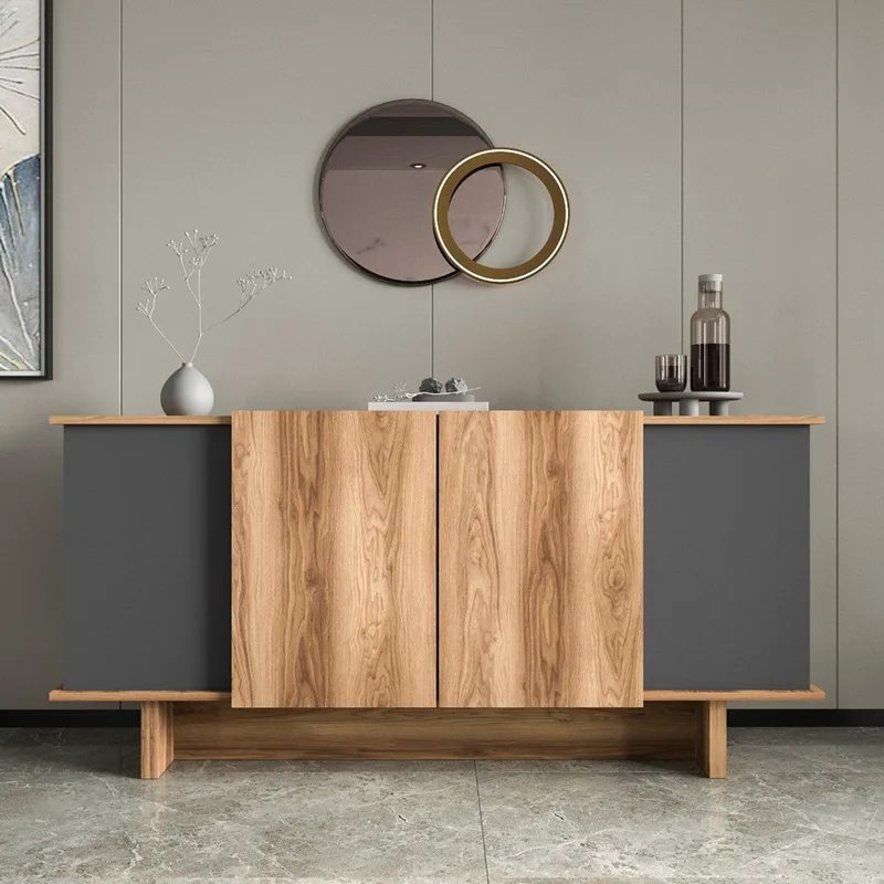 Κονσόλα Diana - Anthracite, Walnut 360Ale1501 (180x81x40 cm)