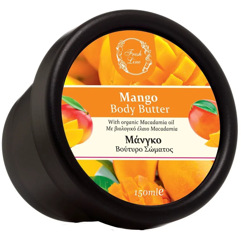 Fresh Line Mango Body Butter Εξωτικό & Φρουτώδες, Θρεπτικό Βούτυρο Σώματος με Μάνγκο 150ml