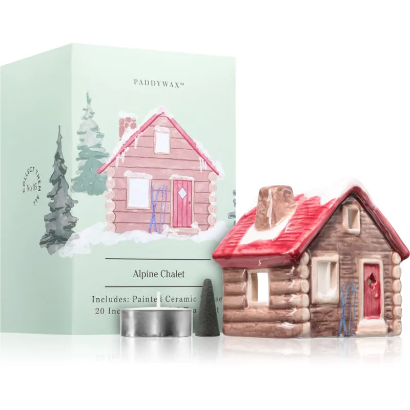 Paddywax Ceramic Houses Alpine Chalet σετ δώρου