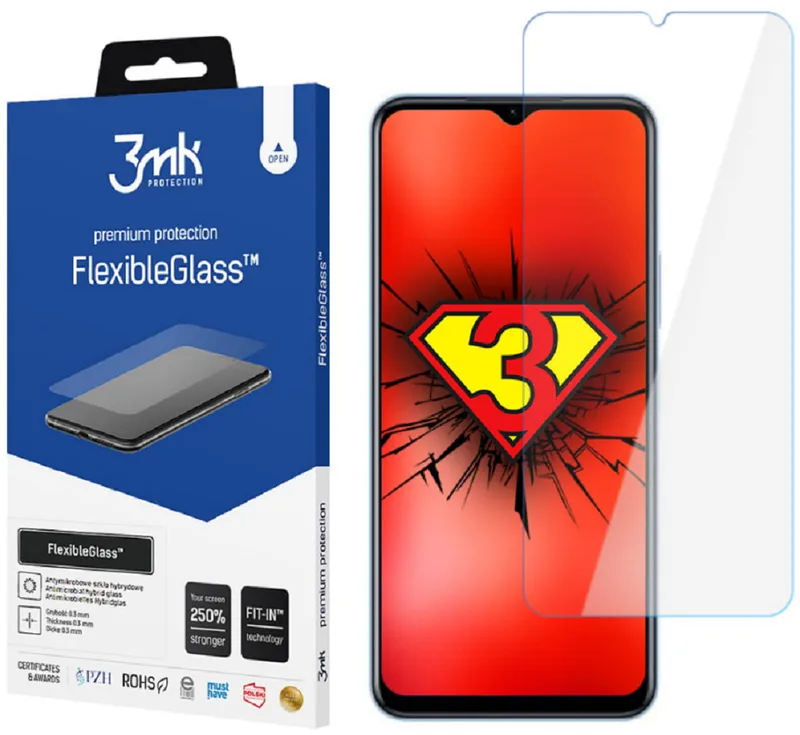 3MK Premium Flexible Glass - Αντιχαρακτικό Υβριδικό Προστατευτικό Γυαλί Οθόνης - Vivo Y30 5G - 0.3mm (5903108496599)