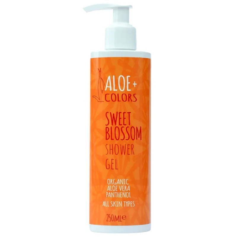 Aloe+ Colors Sweet Blossom Shower Gel Αφρόλουτρο για Θρέψη & Ενυδάτωση με Βιολογική Αλόη & Άρωμα Βανίλια, Πορτοκάλι 250ml