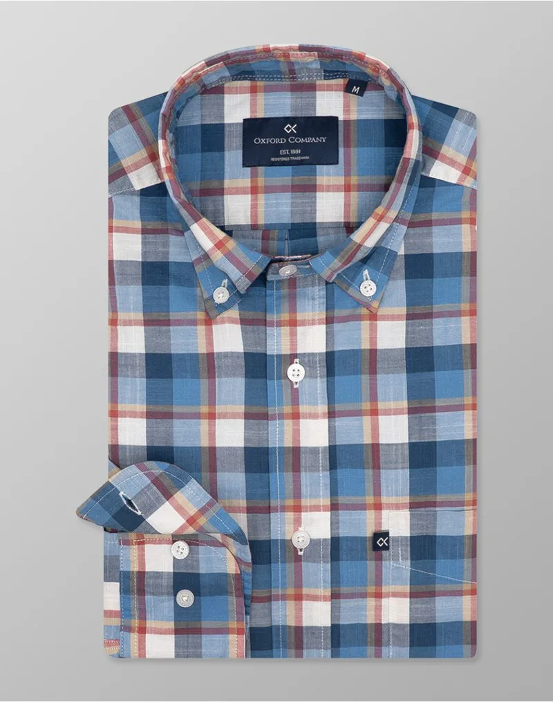 OXFORD COMPANY BUTTON DOWN 100%BAMBAKI ΥΠΟΚΑΜΙΣΟ F130-BZ10.01-01 Multi