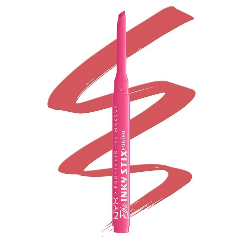 Nyx Professional Makeup Epic Inky Stix Mat Eyeliner Waterproof Cream Gel Αδιάβροχο Κρεμώδες Τζελ σε Στίκ που Εφαρμόζονται Εύκολα & Ομοιόμορφα για Πλούσιο Χρώμα που Διαρκεί Έως & 24 Ώρες 0.1g - 11 Pixel Ροζ