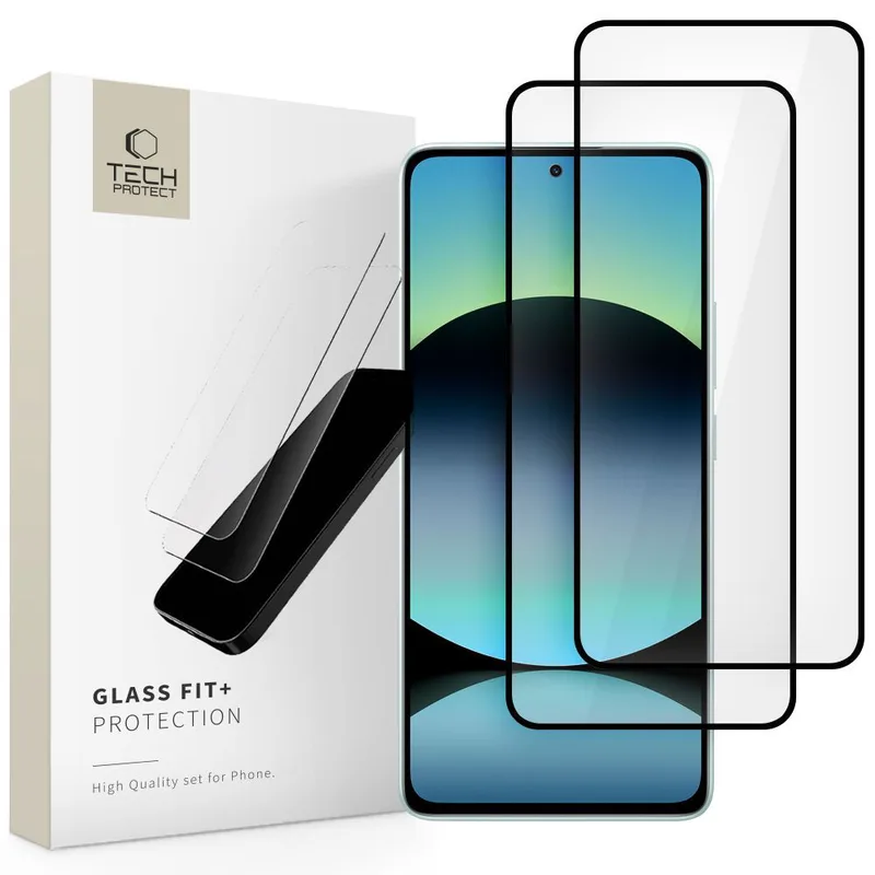 (2 Pack) Tech-Protect Glass Fit+ 9H Tempered Glass Xiaomi Redmi Note 14/Poco M7 Pro 5G