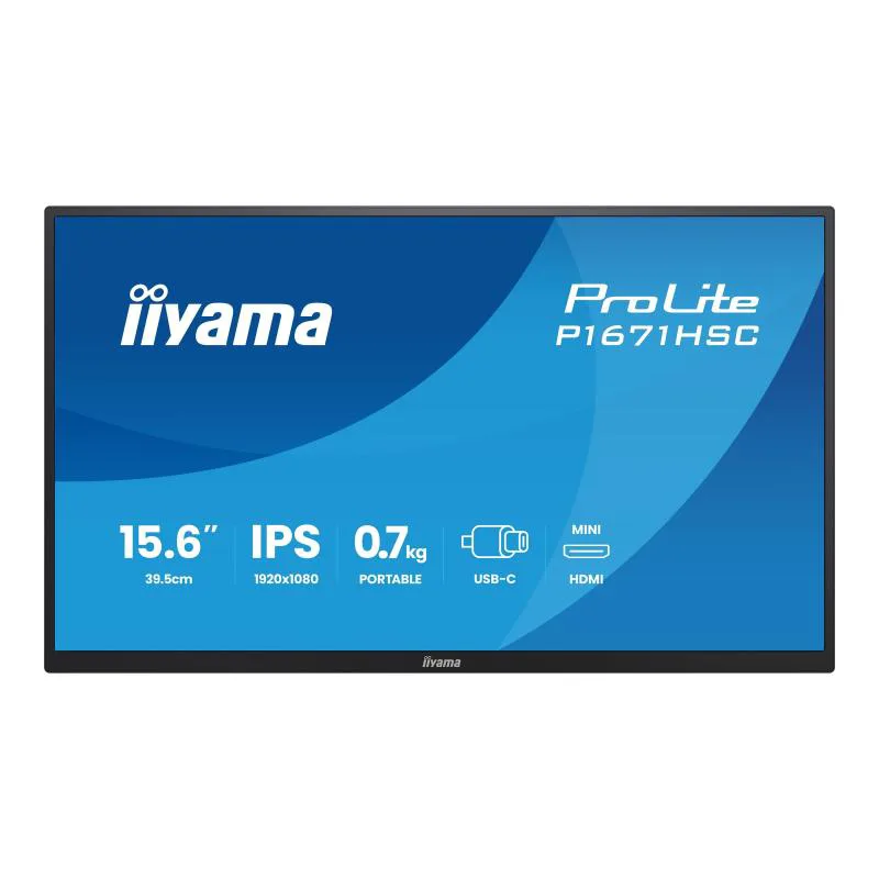 iiyama Monitor portable P1671HSC-B1 P1671HSCB1 (P1671HSC-B1)