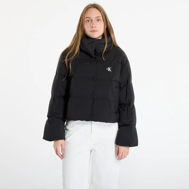 Μπουφάν Calvin Klein Jeans Short Down Puffer Jacket Black M