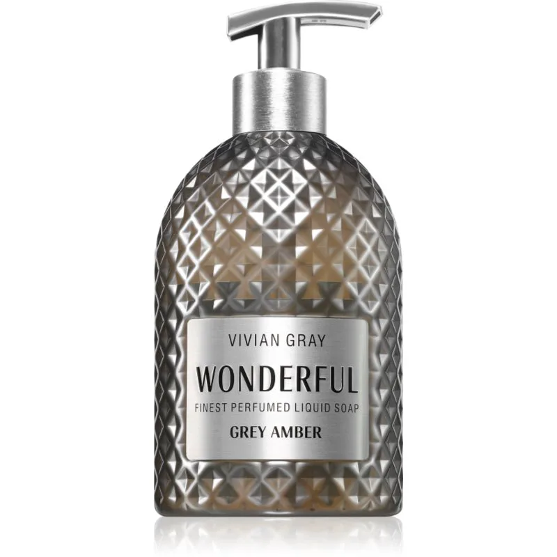Vivian Gray Wonderful Grey Amber πολυτελές ρευστό σαπούνι για τα χέρια με άρωμα 500 ml