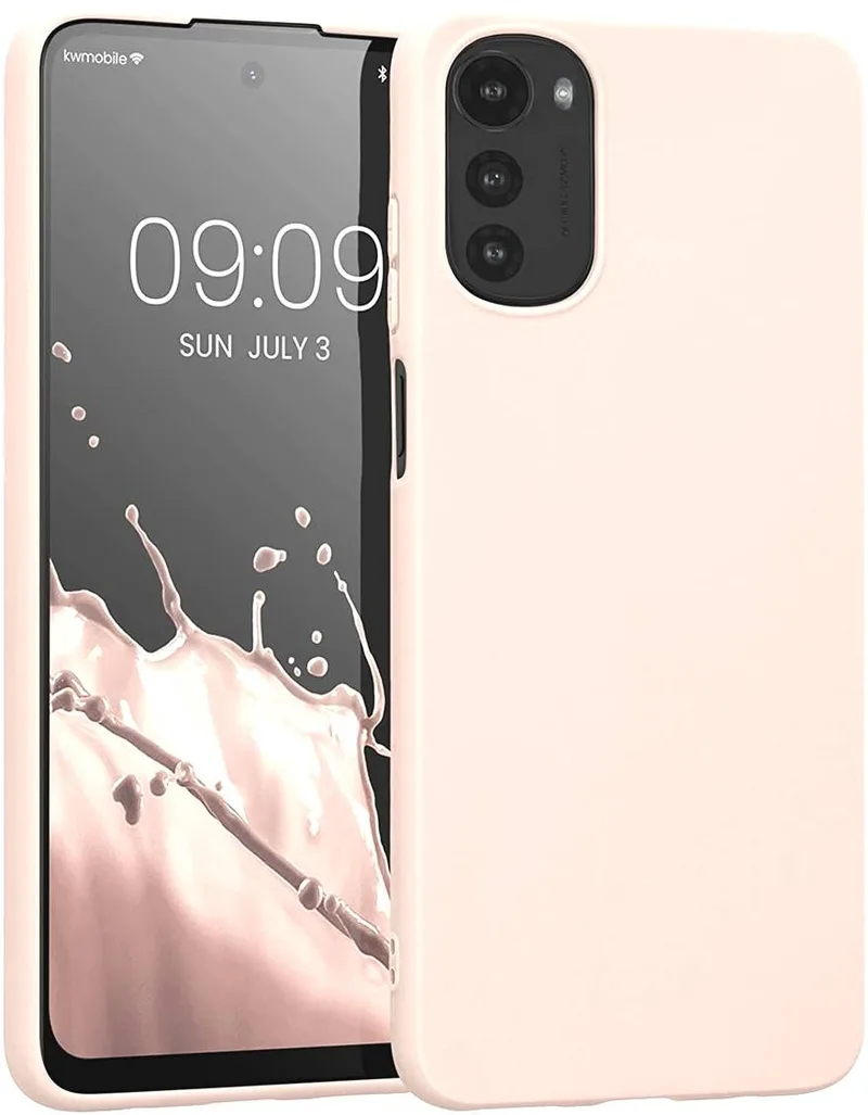KWmobile Θήκη Σιλικόνης Motorola Moto E32 / E32s - Coconut Swirl (58664.225)