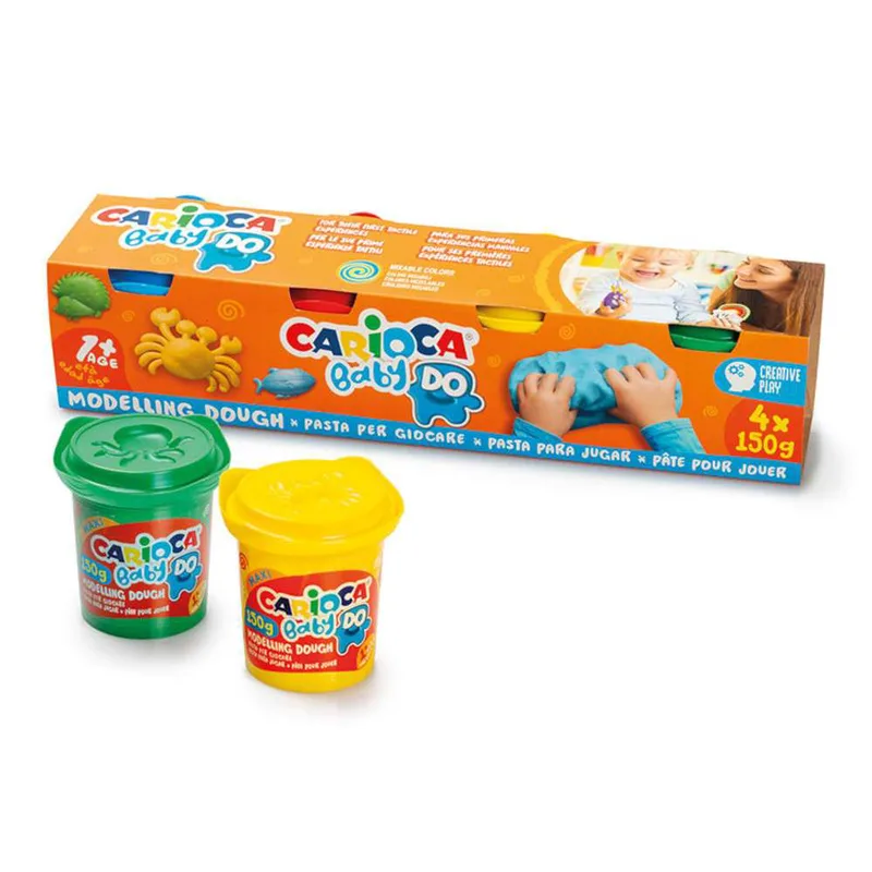 Πλαστοζυμαράκια Carioca Baby 1+ Σετ 4τμχ x 180gr 43187