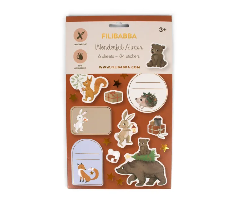 Filibabba Stickers - Wonderful Winter - Forest Friends