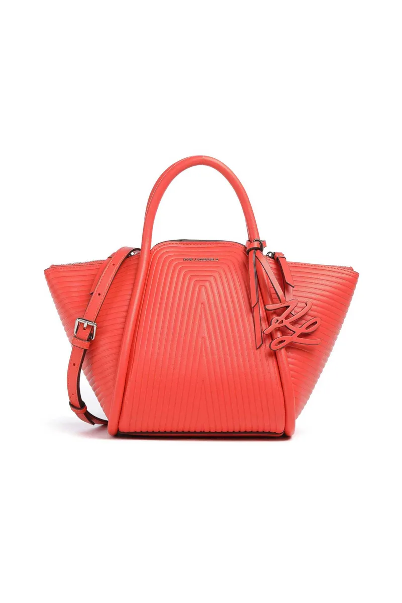 Karl Lagerfeld γυναικεία τσάντα tote "Wellen Small" - B1W30044 Κοραλί