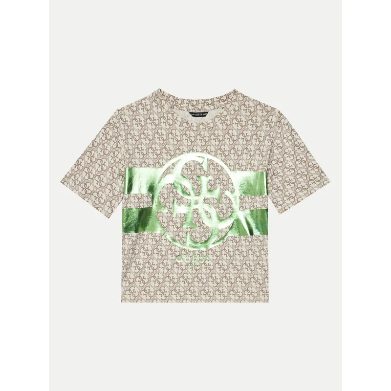 Guess T-Shirt J5RI04 K6YW4 Μπεζ Regular Fit