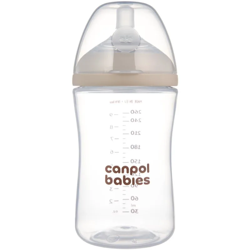 Canpol babies Natural Shape μπιμπερό κατά των κολικών 3m+ 260 ml