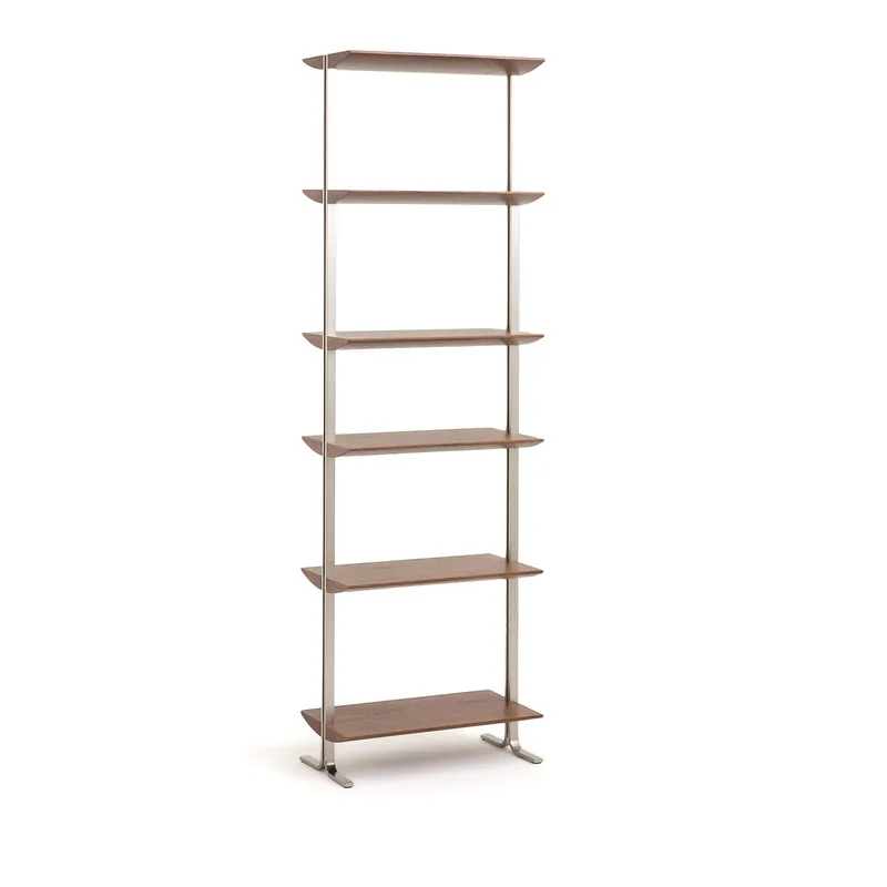 Βιβλιοθήκη από ξύλο καρυδιάς Π55 εκ. Μ31xΠ55xΥ182cm
