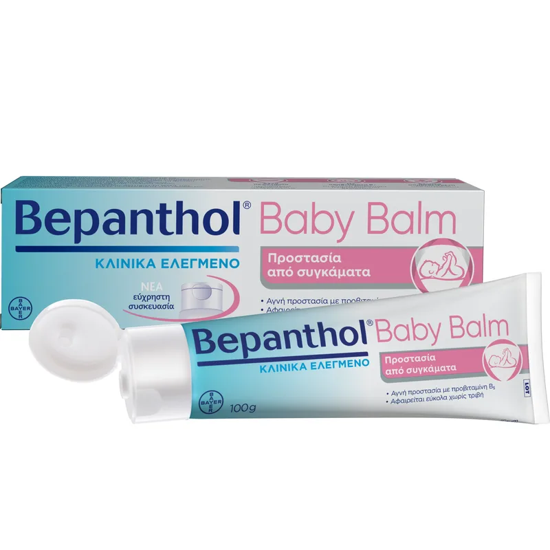 Bepanthol Baby Balm Κρέμα Προστασίας Κατά του Συγκάματος για Μωρά Κατάλληλη για Χρήση Μετά από Κάθε Αλλαγή Πάνας 100g