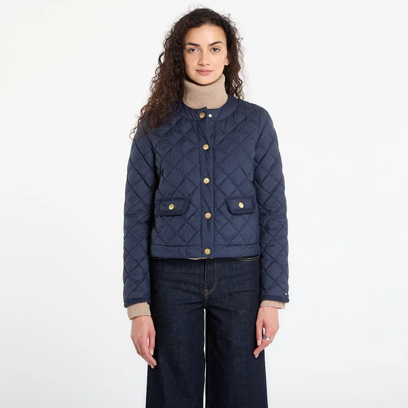 Μπουφάν Tommy Hilfiger G/Button Quilted Reg Lady Jacket Dark Night Navy M