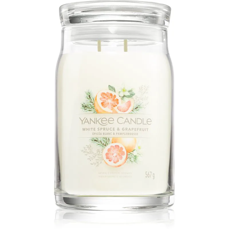 Yankee Candle White Spruce & Grapefruit αρωματικό κερί 567 γρ