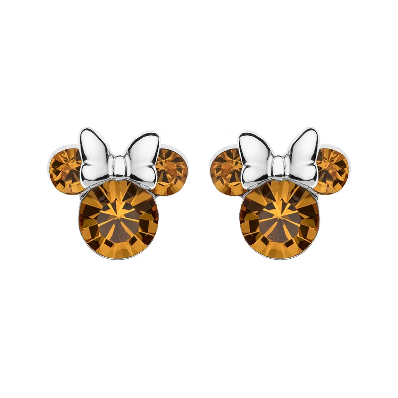 DISNEY Ασημένια Σκουλαρίκια Με τη Minnie Mouse ES00013SNOVL.CS