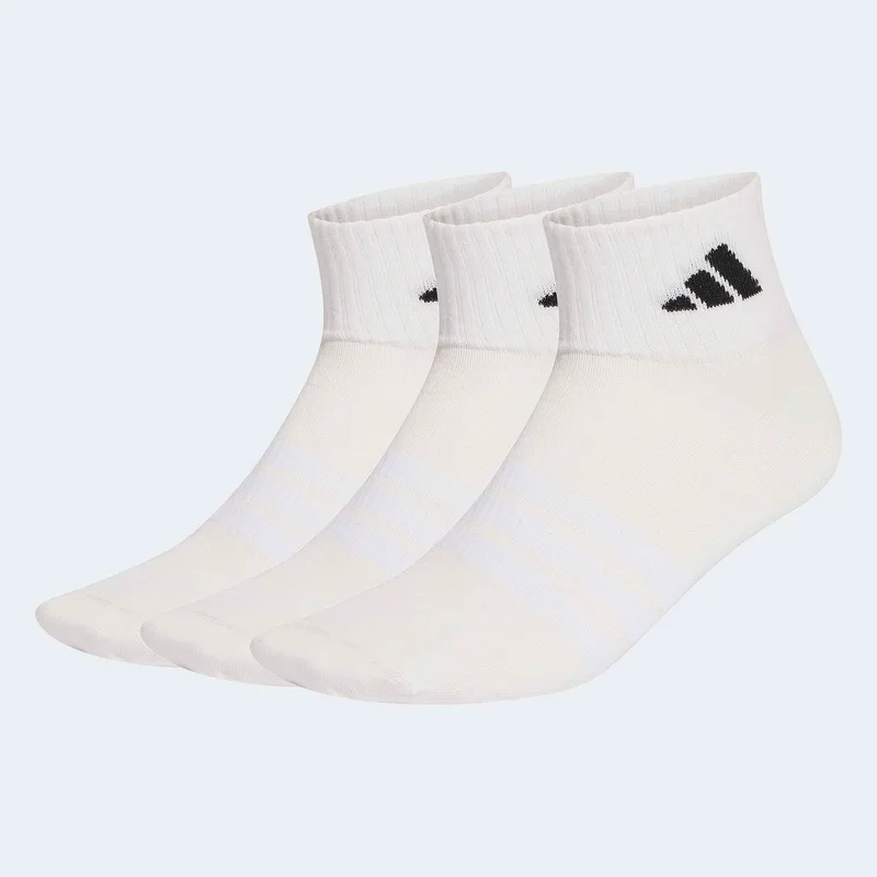 ADIDAS THIN&LIGHT SPORTSWEAR ANKLE SOCKS 3 PAIR PACK ΑΣΠΡΟ