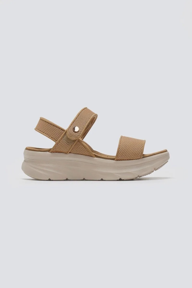 La Coquette Sporty Velcro Sandals - 8067-8 - Camel