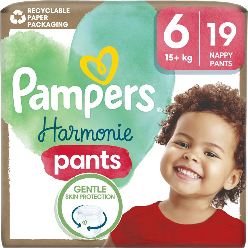 Pampers Harmonie Pants Size 6 πάνα - βρακάκι 13 - 19 kg 19 τμχ