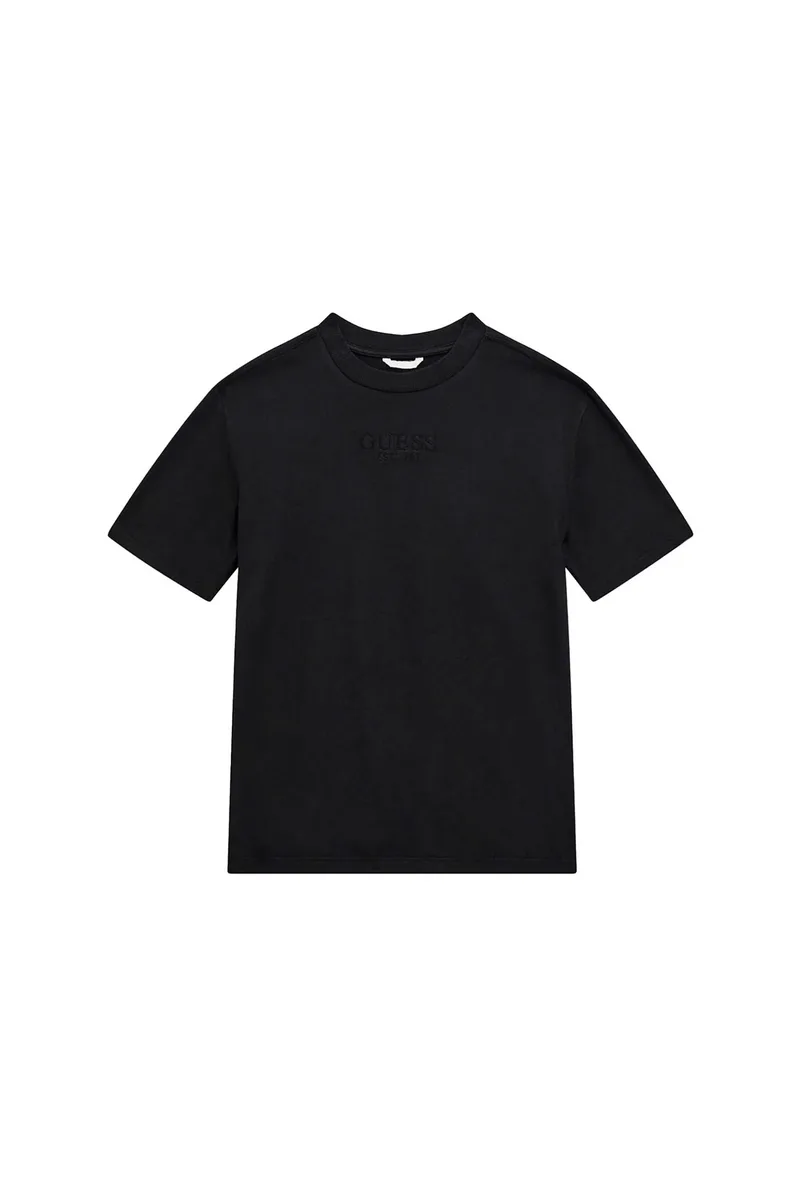 Guess παιδικό T-shirt με κεντημένο λογότυπο - L5RI36K8HM4 Μαύρο