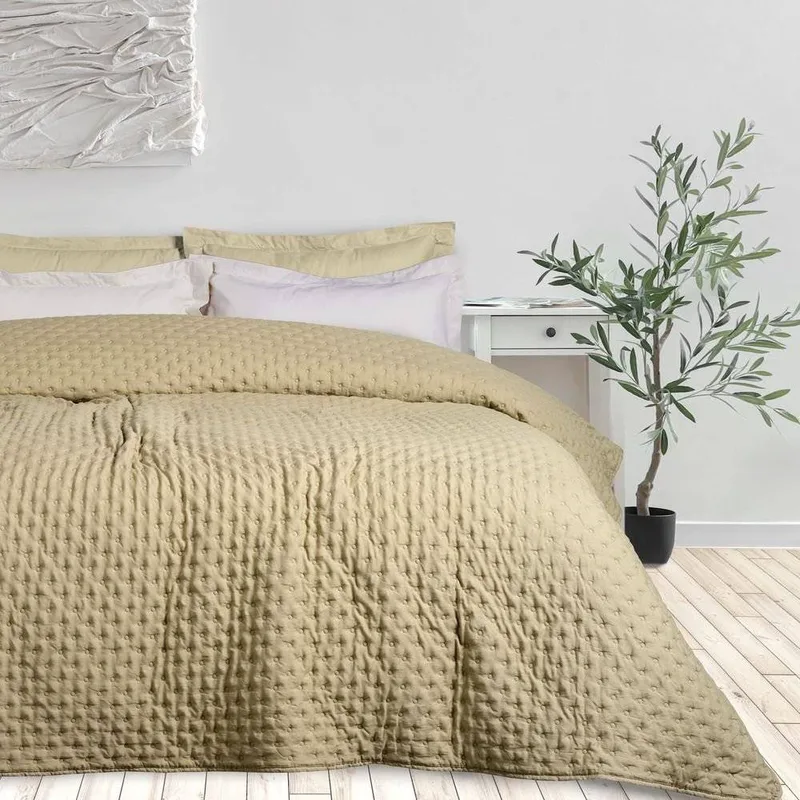 ΚΟΥΒΕΡΛΙ ΜΟΝΟ DAS HOME HAPPY 9629 OLIVE (160X240CM)