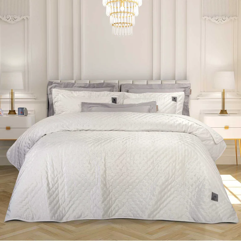 Κουβερλί Microfiber King 240x250εκ. Essential 3429 Λευκό Greenwich Polo Club (Ύφασμα: Microfiber, Χρώμα: Λευκό, Μέγεθος: King Size) - Greenwich Polo Club - 202000203429