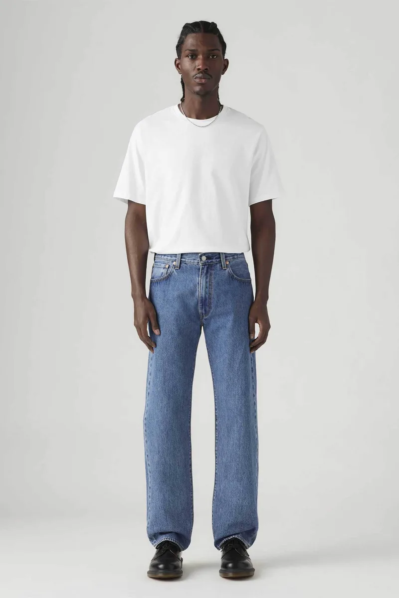Levi's® ανδρικό τζιν παντελόνι πεντάτσεπο Relaxed Straight Fit ''555™'' - 000LO0001 Denim Blue