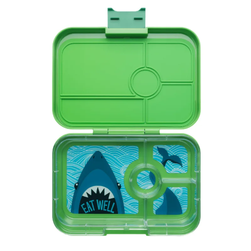 Φαγητοδοχείο Ενηλίκων Yumbox Tapas 4-sections Jurassic Green/ Shark