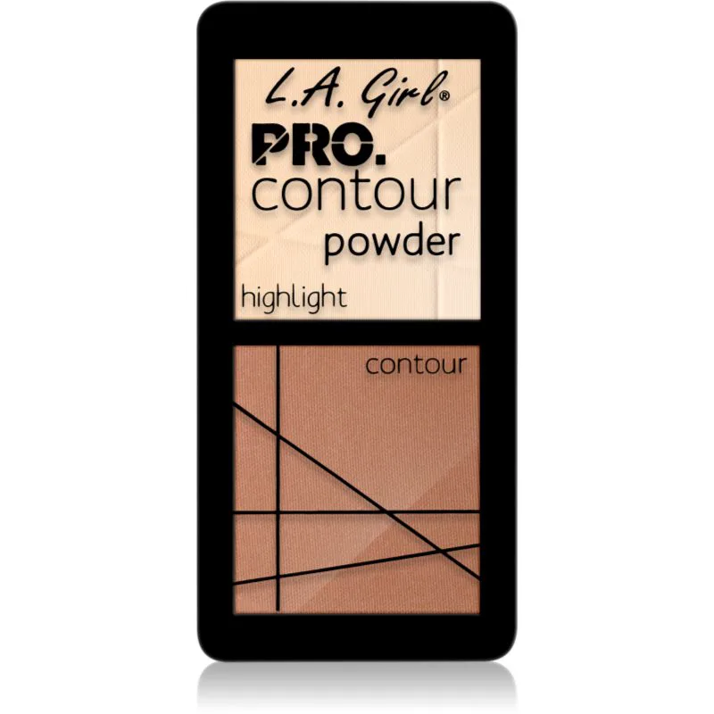 L.A. Girl Cosmetics PRO. Contour Powder μικρή παλέτα περιγράμματος απόχρωση Light 5.6 γρ