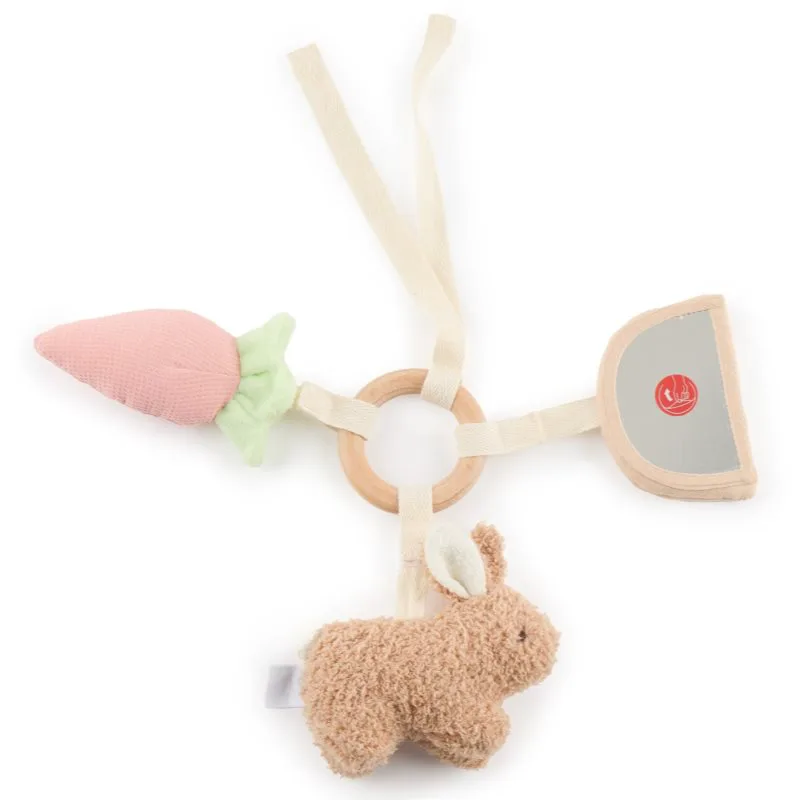 Bieco Activity Toy Bunny Fine κρεμαστό παιχνίδι δραστηριοτήτων με έντονα χρώματα 1 τμχ
