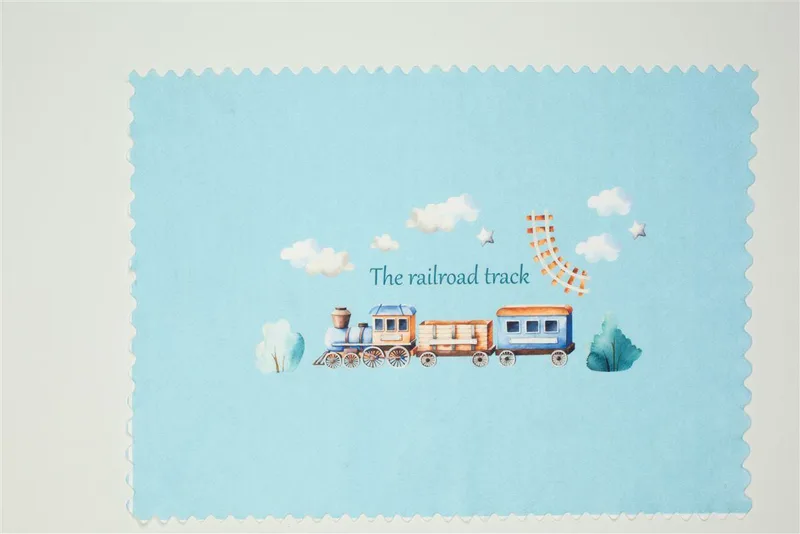 Σουπλά Παιδικό Polyester 35x50εκ. Railroad 93 Σιέλ DimCol (Σετ 6 Τεμάχια) (Ύφασμα: Polyester, Χρώμα: Σιέλ) - DimCol - 31463767004