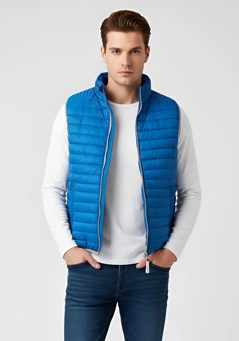 Bugatti Sportswear Αμάνικο Μπουφάν της σειράς Vest - 170600 Blue