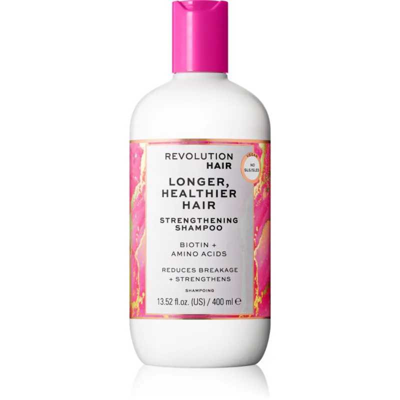 Revolution Haircare Longer, Healthier δυναμωτικό και αναζωογονητικό σαμπουάν για μακριά μαλλιά 400 ml