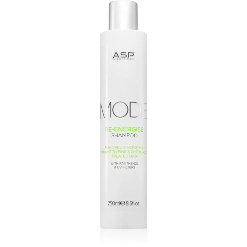ASP MODE Re-Energise Shampoo ενεργοποιητικό σαμπουάν για αποχρωματισμένα, βαμμένα και χημικά επεξεργασμένα μαλλιά 250 ml