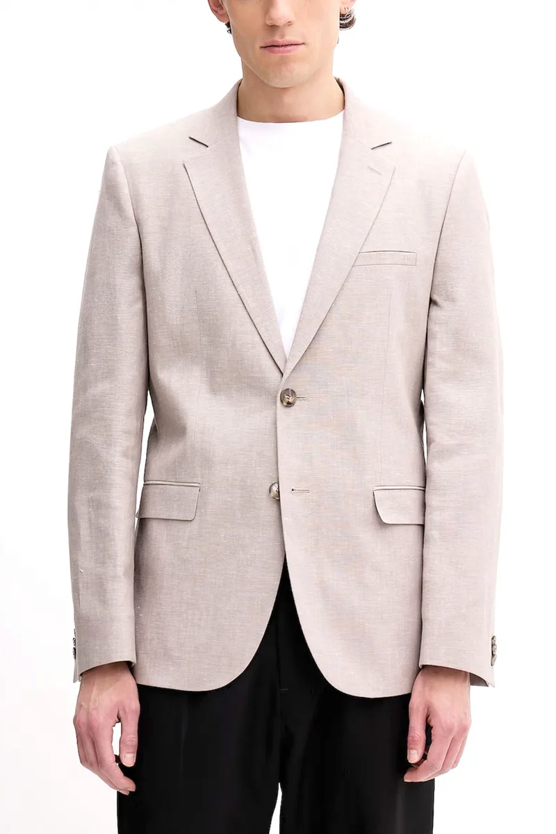 HUGO ΣΑΚΑΚΙ ΚΟΥΣΤΟΥΜΙΟΥ EXTRA SLIM FIT ΛΙΝΟ ARTI253X ΜΠΕΖ