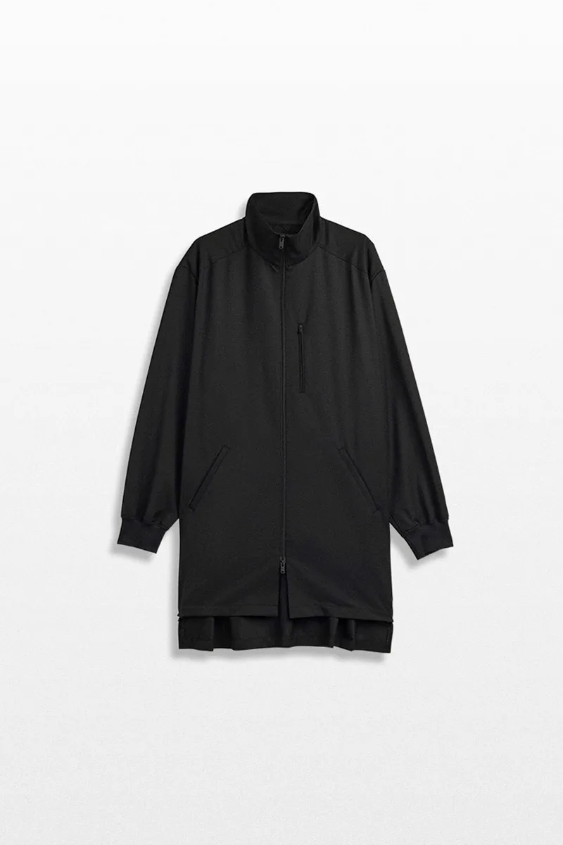 Y-3 Ανδρικό Μαύρο Black Refined Wool Track Top 3-Stripes