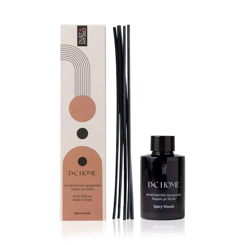 ΑΡΩΜΑΤΙΚΟ ΧΩΡΟΥ & STICKS D+C HOME ΑΝΤΑΛΛΑΚΤΙΚΟ SPICY WOODS 100ML