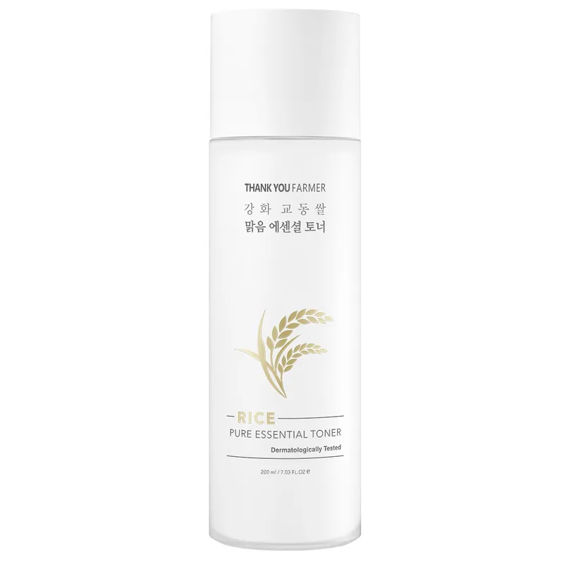 Thank You Farmer Rice Pure Essential Toner Τονωτική Λοσιόν που Προσφέρει Θρέψη & Λάμψη 200ml