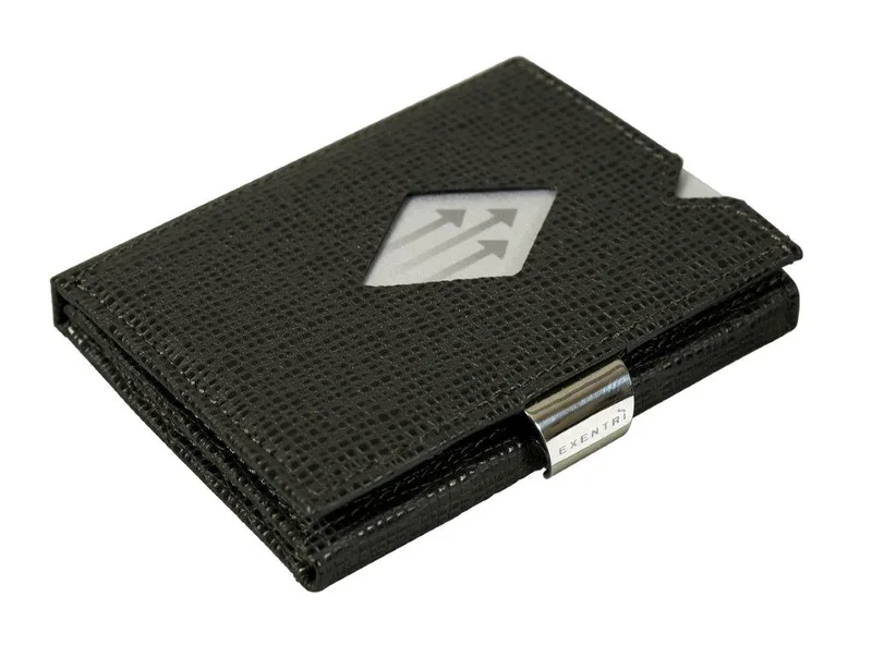 Πορτοφόλι Δερμάτινο 7x1x9εκ. Exentri 331-EXW Mosaic Black (Ύφασμα: Δέρμα, Χρώμα: Μαύρο) - EXENTRI - 331-EXW