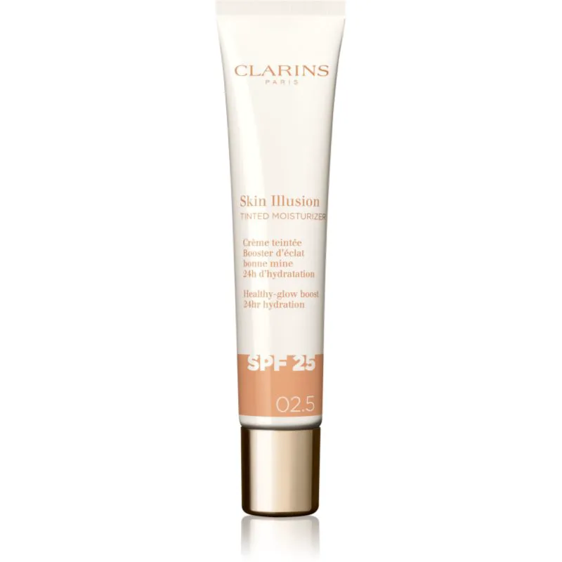 Clarins Skin Illusion Tinted Moisturizer κρέμα με χρώμα SPF 25 απόχρωση 02 40 ml