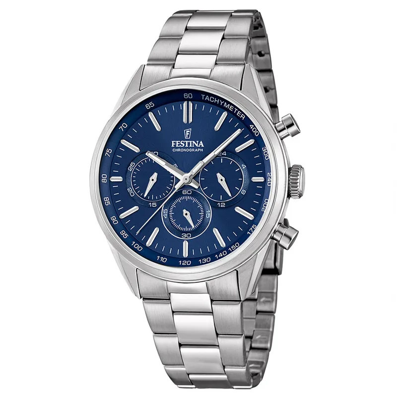 FESTINA Chrono Mens Stainless Steel Bracelet F16820/2